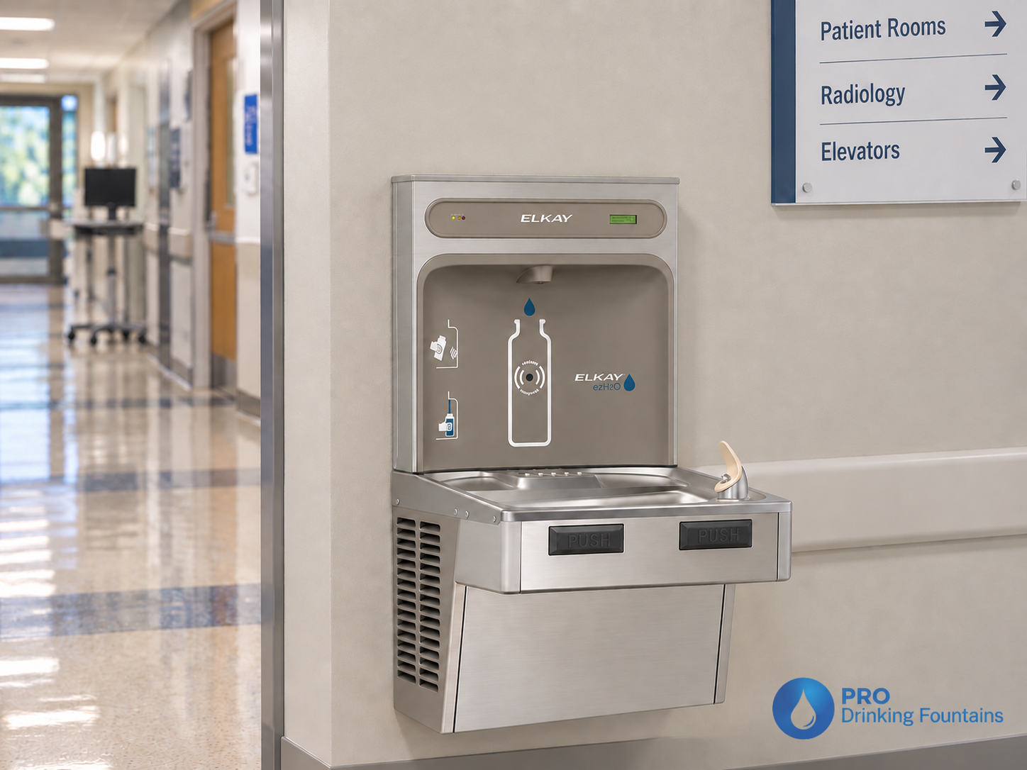 Bottle Filling Station in a Hospital