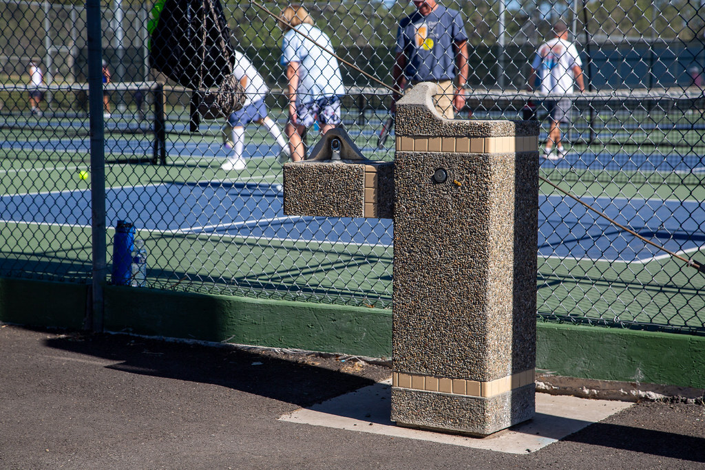 Outdoor Drinking Fountain at Tennis Courts